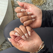 crazy in love plaknagels met glitter en een 3d effect - flexibel en duurzaam